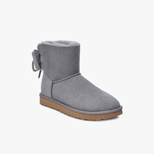 Ugg Classic Double Bow Mini Women Classic Boots Grey (9624KMGIQ)